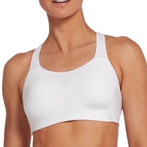 Nike White Alpha Size Small Dri-FIT Sports Bra